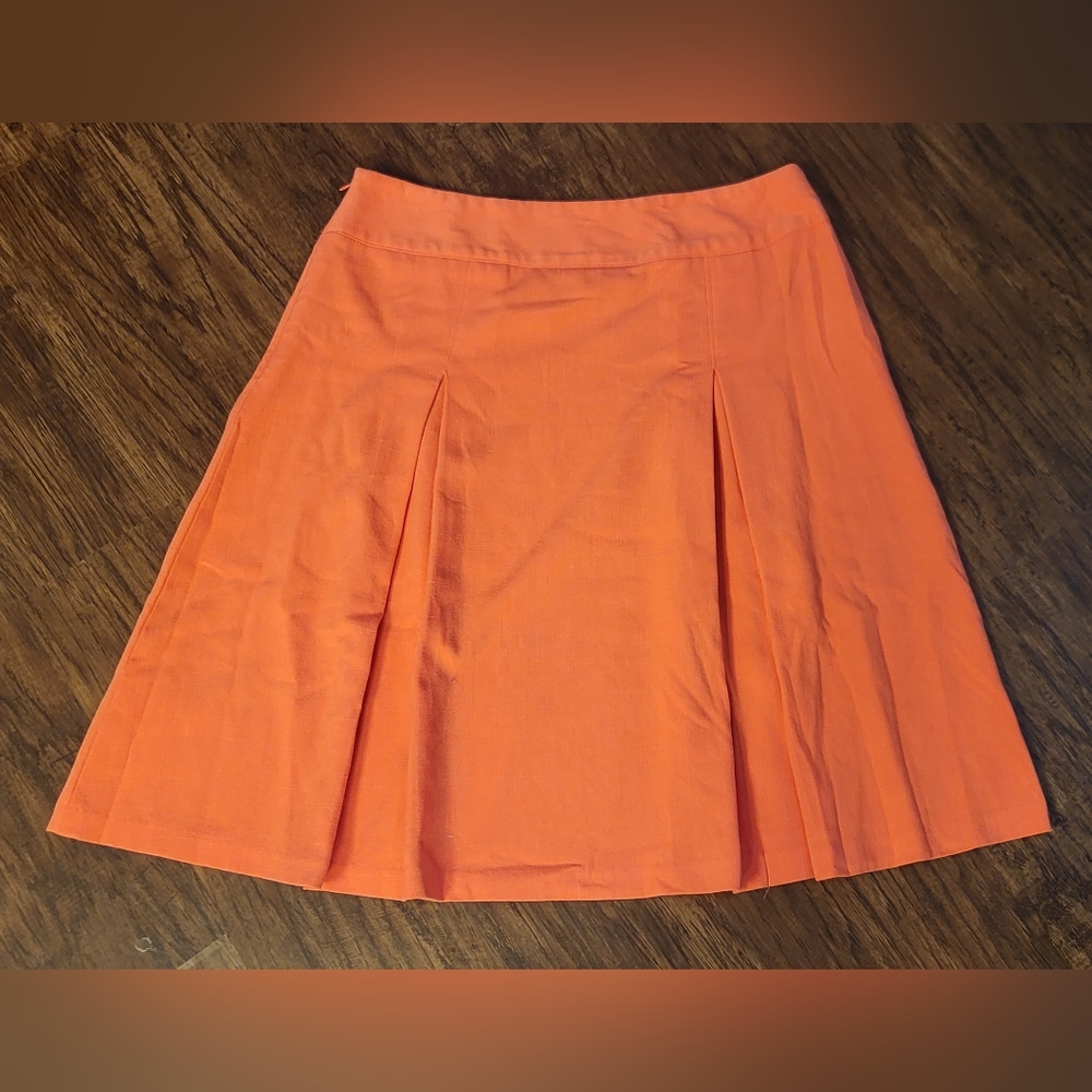 Sag Harbor Pleated Melon Skirt Size 10P